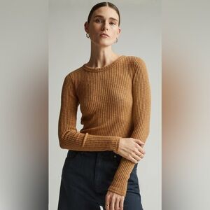 Everlane Cozy Rib Long-Sleeve Tee - Cappuccino